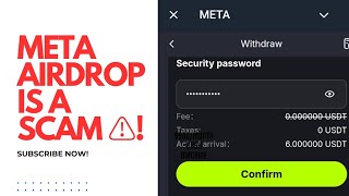 META AIRDROP IS A SCAM Watch ⌚ This Video Now metaairdrop howtomakemoneyonline makemoneyonline [upl. by Yrebmik]