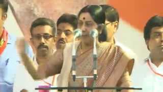 Smt Sushma Swaraj speech during BJP Karnataka Election Campaign 21042013 [upl. by Ful]