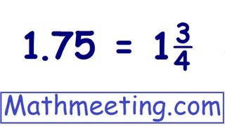 Decimals to Fractions 2 [upl. by Eleik]