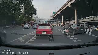 TH 4K  Driving in Thailand EP121  City Commute Evening 17092024 [upl. by Ariaj]