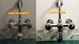 Bathroom Cleaning Tips How to Clean a Bathroom Tap and Shower Tap [upl. by Lian]