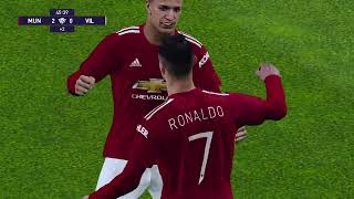 Manchester United 3 x 0 Villa Real  Champions League [upl. by Yenar]