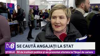 30 de instituții publice șiau prezentat ofertele la Târgul de cariere [upl. by Andrien]