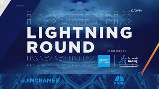 Lightning Round Own CAVA if it drops buy more says Jim Cramer [upl. by Vaules629]