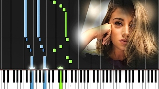 Alina Baraz feat Khalid  Electric reggiewatkins piano synthesia tutorial [upl. by Ymiaj]