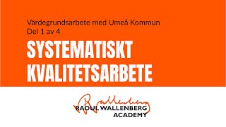 Systematiskt kvalitetsarbete [upl. by Hermia517]