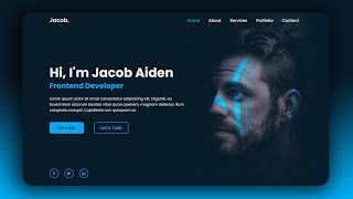 Personal Portfolio Website using HTML amp CSS [upl. by Celene]