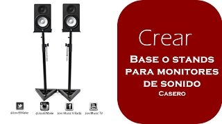 Crear Bases o Stands Para Monitores De Sonido Solo Con 20 dolares [upl. by Etnohc]