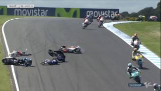 Big Moto 3 CRASH Moto 2 amp Moto 3 World Championship Review 2016 [upl. by Lourdes984]