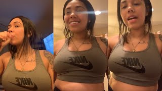 Sara Molina 6ix9ine Baby Mama On Instagram Live  March 29th 2020 [upl. by Ydisac847]