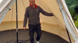 Glawning Bell Tent Full Demo featuring Connecting Canopy [upl. by Proctor]