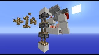 Downwards Triple Piston Extender Flush Expandable amp Powered from one side  Minecraft [upl. by Alyehc]