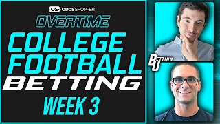 College Football Picks amp Predictions Week 3 BONUS BETS  Betting U OVERTIME [upl. by Hobbs]