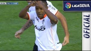 Gol de Dorlan Pabón 11 en el Valencia CF  Real Valladolid  HD [upl. by Docile674]