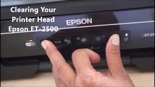 Epson ET2500 Clearing Printer Nozzle [upl. by Nyrok]