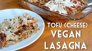 EASY VEGAN LASAGNA with Spinach amp Tofu quotRicotta Cheesequot RECIPE [upl. by Sheryl]