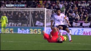 Valencia vs Barcelona 01 11302014 Extended Highlights [upl. by Eneladgam]