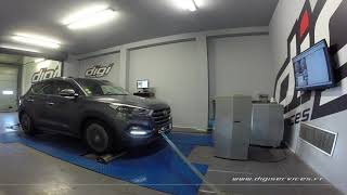 Hyundai Tucson 20 crdi 136cv Reprogrammation Moteur  192cv Digiservices Paris 77 Dyno [upl. by Meece]