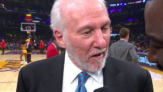 Gregg Popovich Funny Interview  Spurs vs Lakers  February 4 2020 [upl. by Kuehnel]