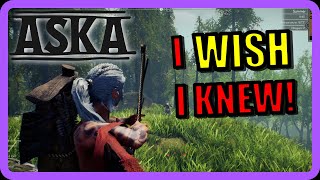 WISH I KNEW SOONER Early Game  ASKA How To [upl. by Korie787]