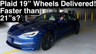 2nd Plaid Delivered 19” Wheels First Dragstrip Pass Tesla Debadging Plate Bracket and more… [upl. by Monica451]