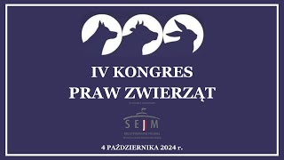 IV Kongres Praw Zwierząt Senat Sala obrad plenarnych [upl. by Ecinnaj]