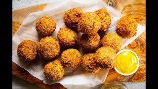 Bitterballen  Dutch Crispy Deep Fried Meatballs [upl. by Lulu409]