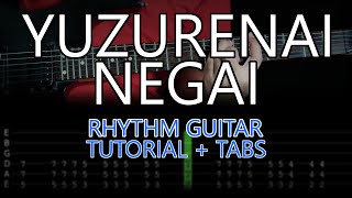 Yuzurenai Negai Magic Knight Rayearth opening  Rhythm Guitar Tutorial  Tabs [upl. by Novi]