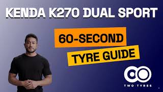 Kenda K270 Dual Sport  Motorcycle Tyre Review  60second guide [upl. by Eelatsyrc]