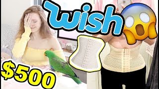 I SPENT 500 AT WISH HUGE HAUL AND TRY ON YWIIBI PT2 [upl. by Allemat101]