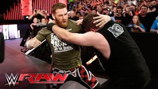 Neville vs Kevin Owens Raw March 7 2016 [upl. by Ardena]