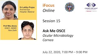 iFocus Online Session 15 OSCE in Ocular Microbiology and Cornea Segment 1 [upl. by Conrade]