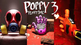 Poppy Playtime  Chapter 3 Where To Find Hand Jump  Gun  Gas MaskWI [upl. by Airotcivairam912]