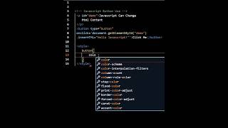 Javascript Button Onclick And Content Text Change Event shorts javascript coding [upl. by Jahdai]