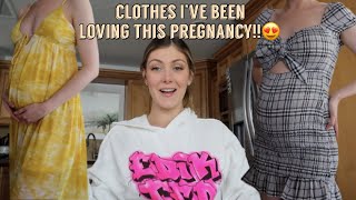 MASSIVE CLOTHING TRY ON HAUL 27 WEEKS PREGNANT [upl. by Peltier]