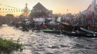 🎥 Unedited RiverLevel View👉 Thrilling Start of 2024 Consumers Energy AuSable River Canoe Marathon [upl. by Nolaf]