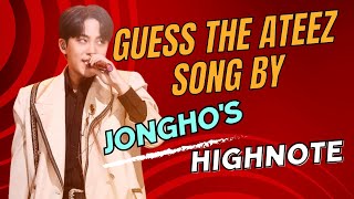 GUESS THE ATEEZ SONG BY JONGHOS HIGHNOTE  KPOP GAME  ATEEZ QUIZ [upl. by Nerwal567]