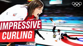 The most impressive curling shots in Olympic history 🥌 [upl. by Orazio820]