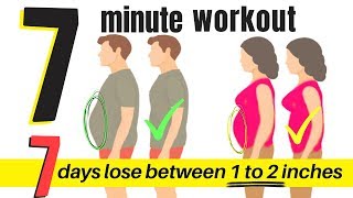 7 DAY WORKOUT CHALLENGE TO LOSE BELLY FLAB 7 MINUTE HOME WORKOUT FOR MEN amp WOMEN TO LOSE WEIGHT [upl. by Nata662]