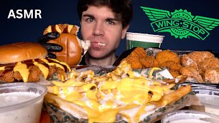 ASMR MUKBANG WINGSTOP EXTRA CRISPY CHICKEN amp FRIES  WITH CHEESE  RANCH [upl. by Eninaj683]