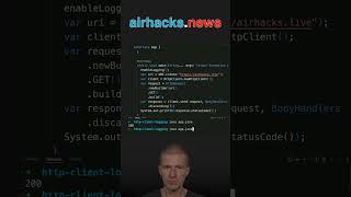 How To Inspect  Log HttpClient Traffic java shorts coding airhacks [upl. by Rihaz]