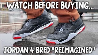 I Wore Jordan 4 BRED REIMAGINED for 1 week and This is What Happened [upl. by Salvay19]