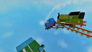 THOMAS AND FRIENDS Crashes Surprises Compilation Back Flip The Engines 13 Accidents Will Happen [upl. by Anneh]