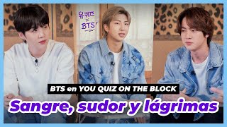 EMOTIVA ENTREVISTA de BTS en YOU QUIZ ON THE BLOCK en español [upl. by Noneek694]