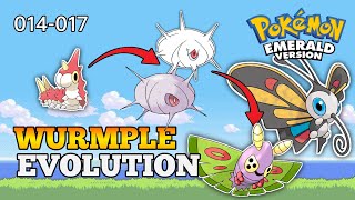 How To Evolve Wurmple Into Dustox and Beautifly  Hoenn Pokedex [upl. by Goldstein]