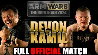 DEVON LARRATT vs KAMIL JABLONSKI ARM WARS ‘THE GATHERING II’ LAS VEGAS OFFICIAL FILM VERSION [upl. by Qahsi]