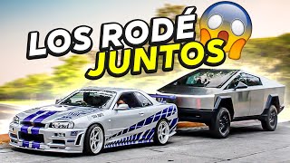 SAQUE MI SKYLINE R34 Y MI CYBERTRUCK A RODAR JUNTOS POR PRIMERA VEZ😱  ManuelRivera11 [upl. by Noseimaj]