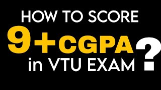 How to score a CGPA of 9 in VTU External Exam vtu2024exam vtuexternalexam [upl. by Hallie336]