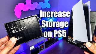 HOW TO Increase storage on PS5 with an External Hard Disk [upl. by Josy691]