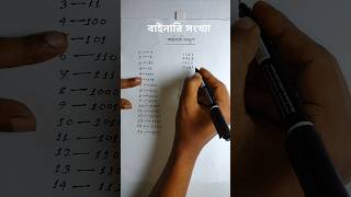 সহজ পদ্ধতিতে বাইনারি সংখ্যা নির্ণয়binary numbersystem hscict সংখ্যাপদ্ধতিবাইনারি [upl. by Nahtnamas]